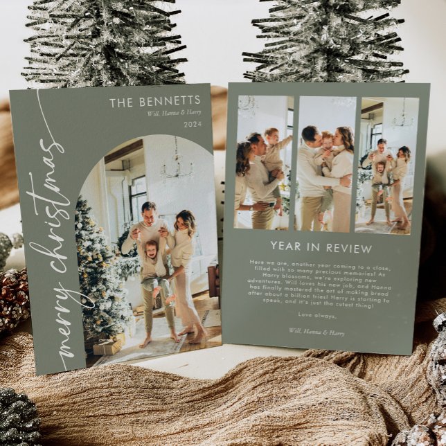 Snyggt 5 fotoår i God jul för granskning Julkort (Skapare uppladdad)