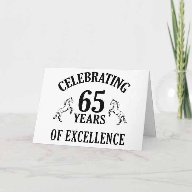 Snyggt 65e Birthday Gift Ideas Kort (Framsida)