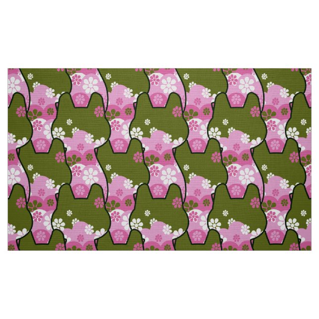 snyggt 70s - kattkattväv- mod tyg (Fat Quarter)