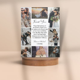 snyggt 8-foton Samla den moderna chicen bröllop Tack Kort