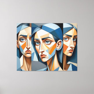 Snyggt Abstrakt Art-arbetsyta, Unik hemdekan Canvastryck