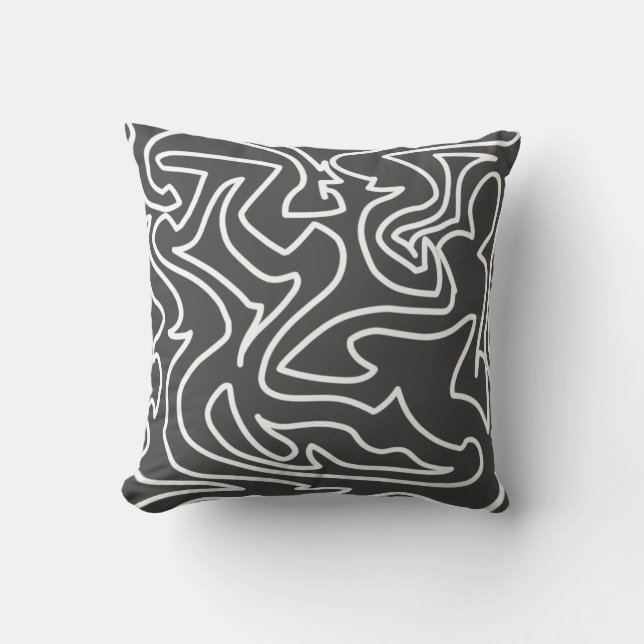 Snyggt Abstrakt Art Cushion Dekorativ kudde (Framsida)