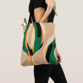 Snyggt Abstrakt Art Tote Bag Tygkasse