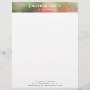 Snyggt Abstrakt Artwork Simple Modern Template Brevhuvud