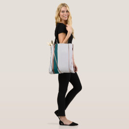 Snyggt Abstrakt Copper with Teal Accents Tote Bag Tygkasse