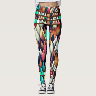 Snyggt Abstrakt Färg Leggings