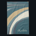 Snyggt Abstrakt Marble Art in Teal Personlig Kökshandduk<br><div class="desc">Unik Abstrakt Marble Fine Art i Blue and Grönt Personlig Kitchen Towel</div>