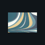 Snyggt Abstrakt Marble Swirl i Teal och Guld Canvastryck<br><div class="desc">Unik Abstrakt Marble Fine Art i Kanvastrycket Blue och Grönt</div>