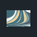 Snyggt Abstrakt Marble Swirl i Teal och Guld Canvastryck<br><div class="desc">Unik Abstrakt Marble Fine Art i Kanvastrycket Blue och Grönt</div>