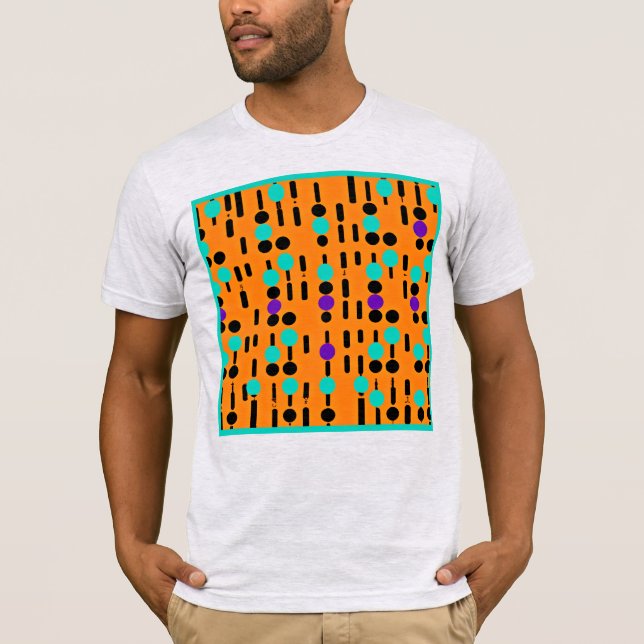 Snyggt Abstrakt Mönster Design T Shirt (Framsida)