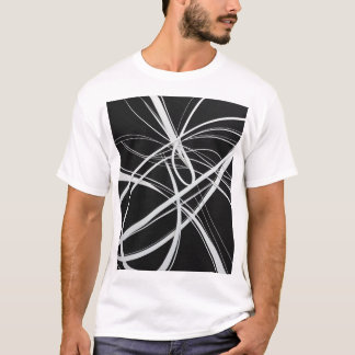 Snyggt Abstrakt Print Shirt, T Shirt