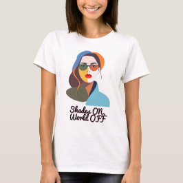 Snyggt Abstrakt Woman Porträtt T Shirt