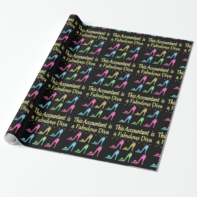 SNYGGT ACCOUNTANT SHOE ÄLSKARE DESIGN PRESENTPAPPER (Utrullad)