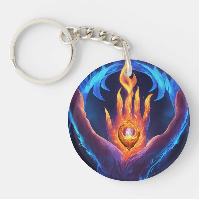 "Snyggt Acrylic Keychain: Durable and Trendig" (Framsidan)