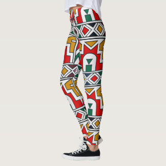 Snyggt Afrocentric Avslappnad Sports High Waist Leggings