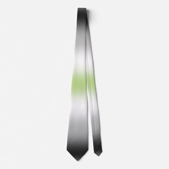 Snyggt Agender Pride Tie, Agender Pride Flagga Tie Slips (Framsida)