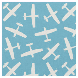 Snyggt Aircraft Plain Mönster Retro Blue Tyg