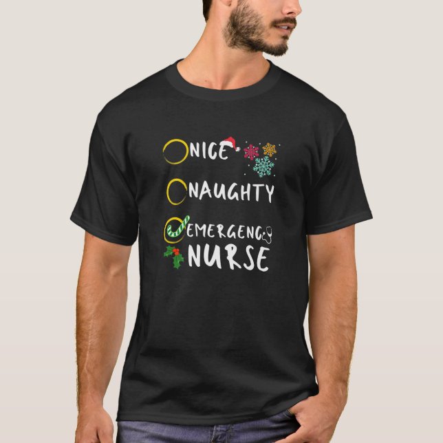 Snyggt Akut Nurse Funny juljul T Shirt (Framsida)