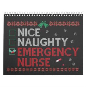 Snyggt Akut Nurse Funny Ugly Julafton Gift Kalender