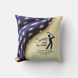 Snyggt American Flagga Golf Kudde