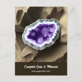Snyggt Amethyst Geode Anpassningsbar Business Post Vykort