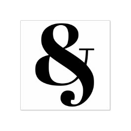 Snyggt Ampersand Classic Typography Stämpel