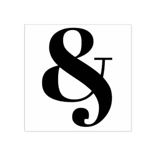 Snyggt Ampersand Classic Typography Stämpel