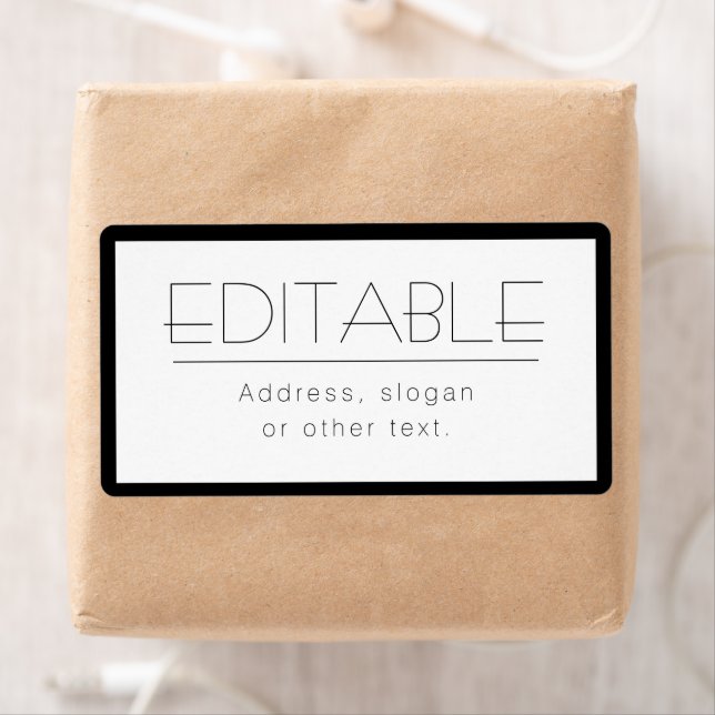 Snyggt, ändringsbar text med Gräns Fraktsedel (Insitu)