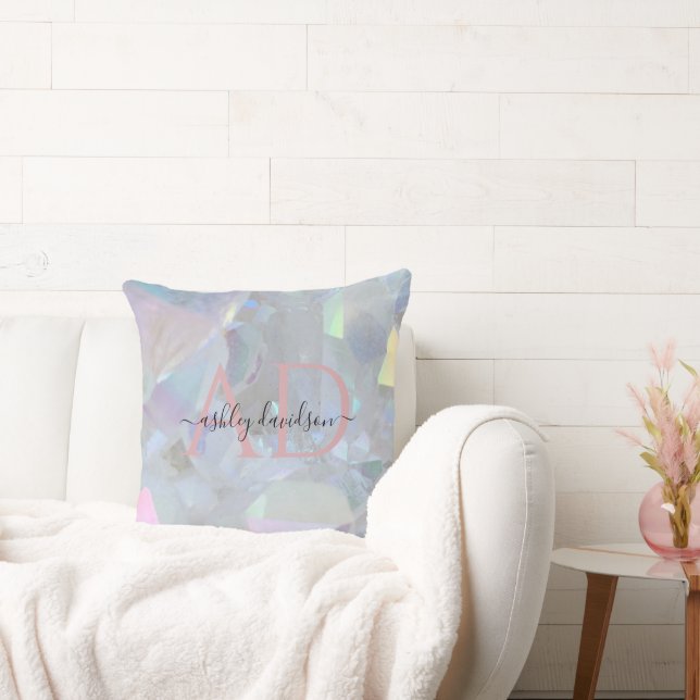 Snyggt Angel Aura Quartz Monogram Crystal Pillow Kudde (Soffa)