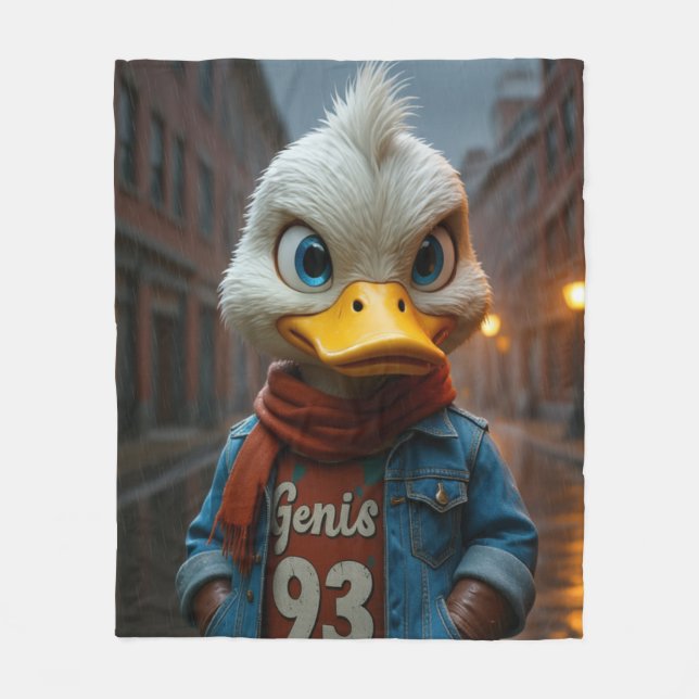 Snyggt Anka i City Fleece Blanket (Framsidan)