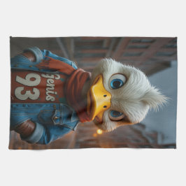 Snyggt Anka i köket Kökshandduk