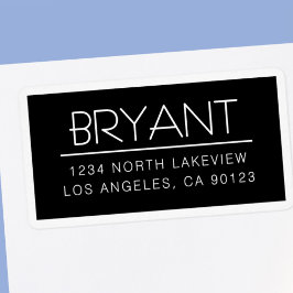 Snyggt Anpassade Text w/Gräns Adressetikett