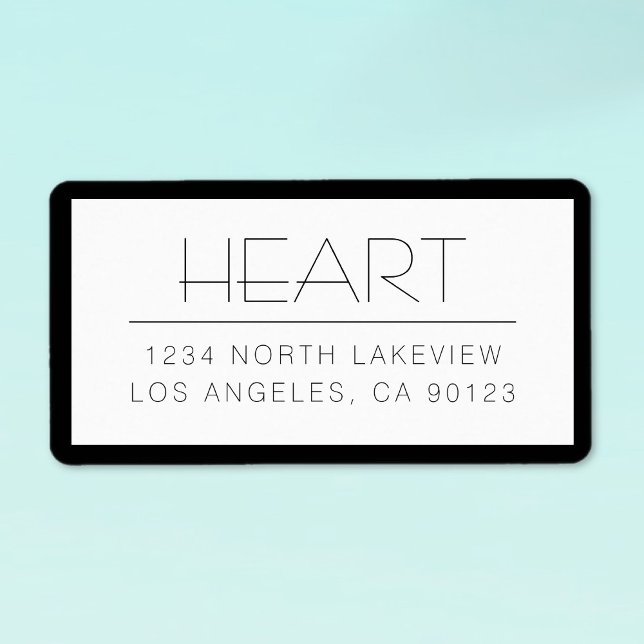 Snyggt Anpassade Text w/Gräns Adressetikett (Skapare uppladdad)