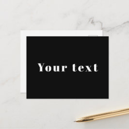 Snyggt anpassat namn eller annan text | Svart & Vi Vykort