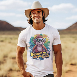 Snyggt, apa: Baboon är en coola som är absolut nöd T Shirt