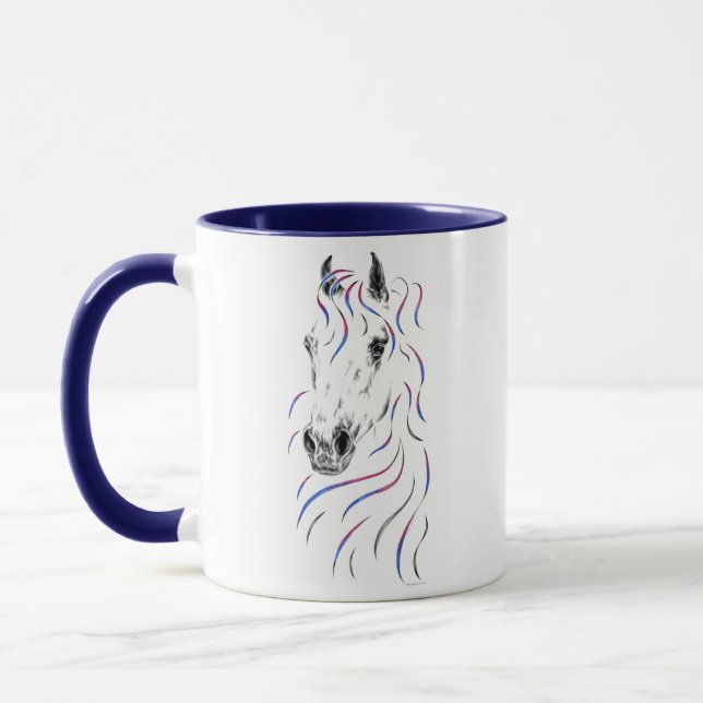Snyggt Arabian Horse Mugg (Vänster)