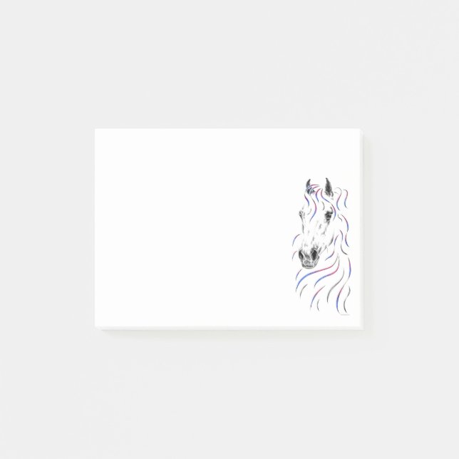 Snyggt Arabian Horse Post-it Block (Framsida)