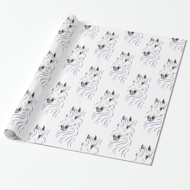 Snyggt Arabian Horse Presentpapper (Utrullad)
