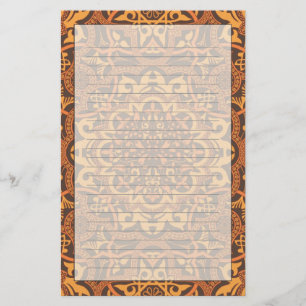 Snyggt arabiska ornament brevpapper