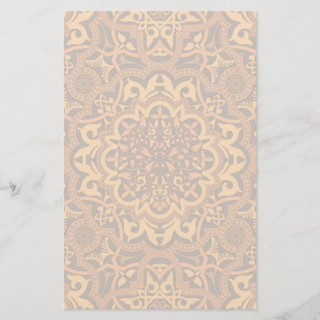 Snyggt arabiska ornament brevpapper (Framsida)