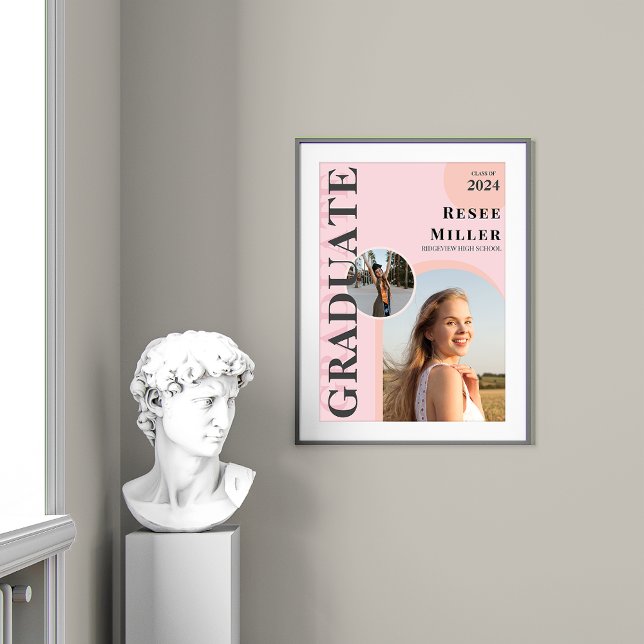 Snyggt Arch Photo Studenten Keepsak Poster (Stylish Arch Photo Graduation Keepsake Poster)