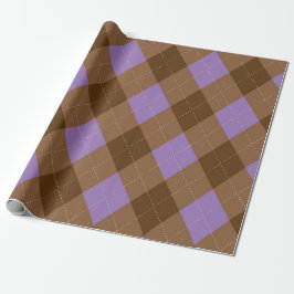 Snyggt Argyle Wrapping Papper Presentpapper