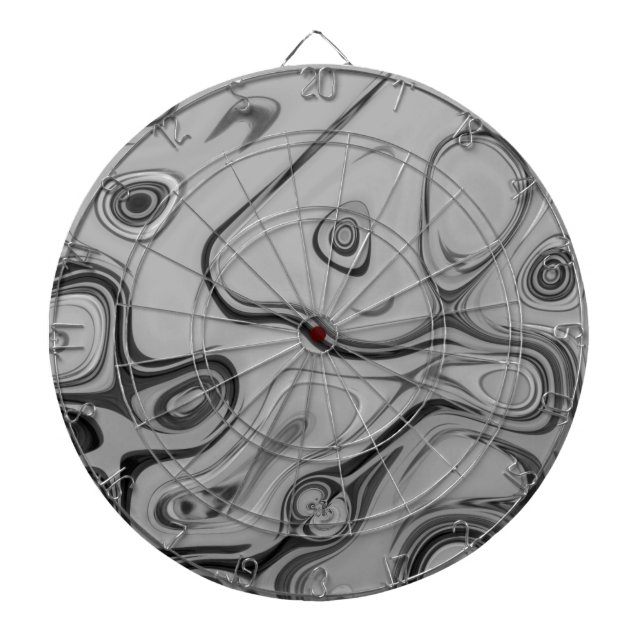 Snyggt Ash Grått Struktur Färg Art Skriv ut Darttavla (Framsidan)