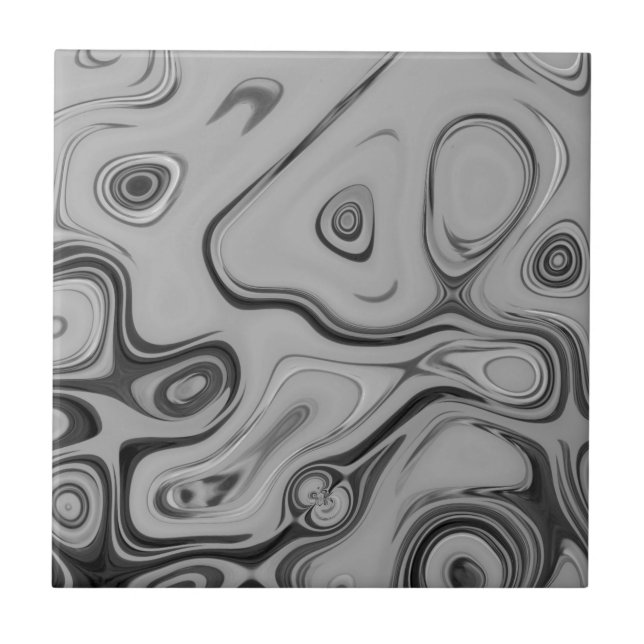 Snyggt Ash Grått Struktur Färg Art Skriv ut Kakelplatta (Framsidan)