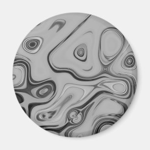 Snyggt Ash Grått Struktur Färg Art Skriv ut Magnet