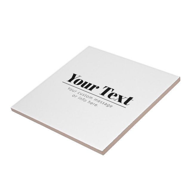 Snyggt - återmodern text | Svartvitt Kakelplatta (Sidan)