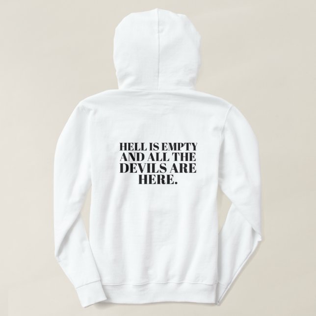 Snyggt av Anpassningsbar Modern Minimal Manar Gråt Hoodie (Design baksida)