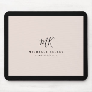 Snyggt av Chic för  Rosa i lyxminimalt Monogram Musmatta