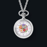 Snyggt av färgstarka faux broiderad Blommigt Armbandsur<br><div class="desc">Snyggten Faux Embroiderad Blommigt Womans Watches har en färgstark, modern faux embrodery-blommigt i rosa, lila, orange och rött mot bakgrunden av pastellgrönt. Skapat av Evco Studio www.zazzle.com/store/evcostudio</div>