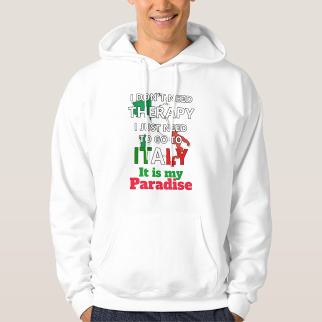 snyggt av konst, för hela Italien älskare Hoodie (Framsida)